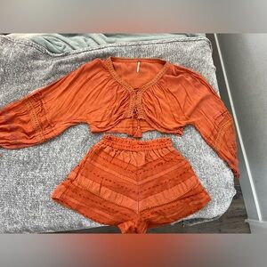 Free people orange set